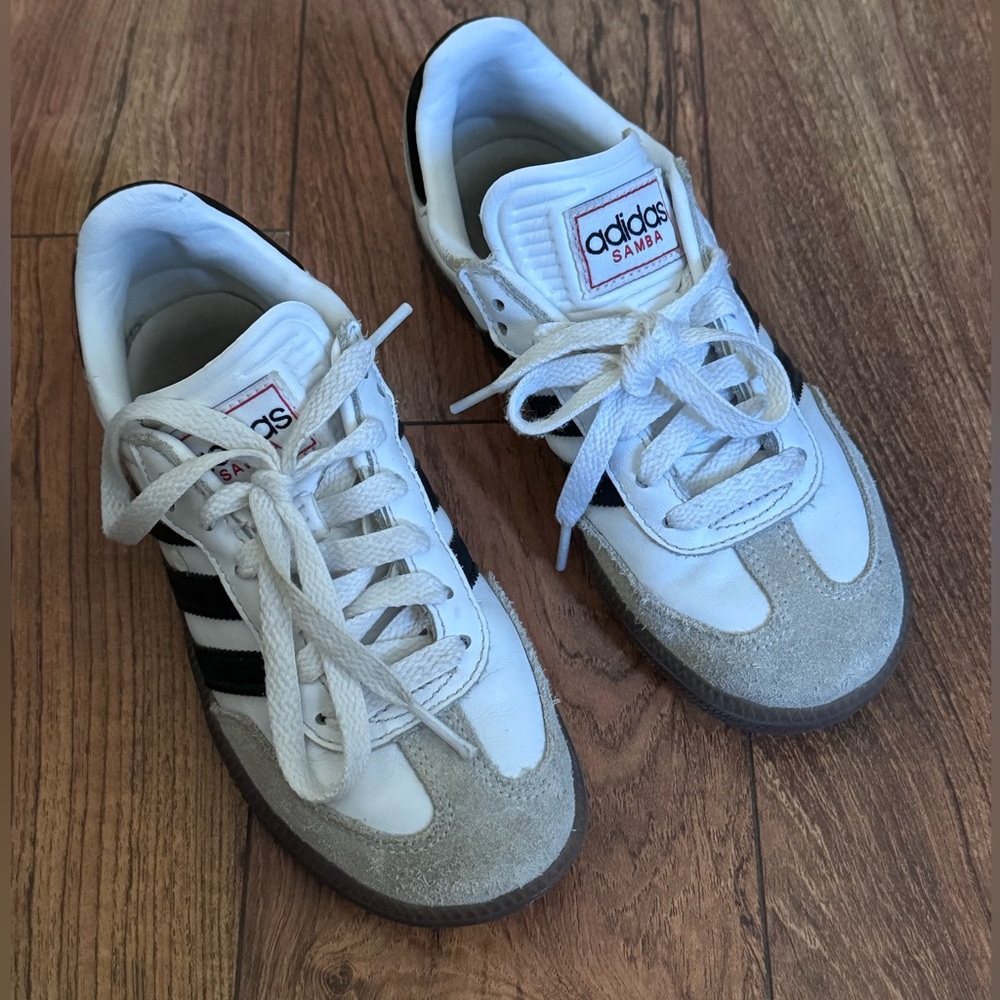 Adidas Samba White and Black Sneakers